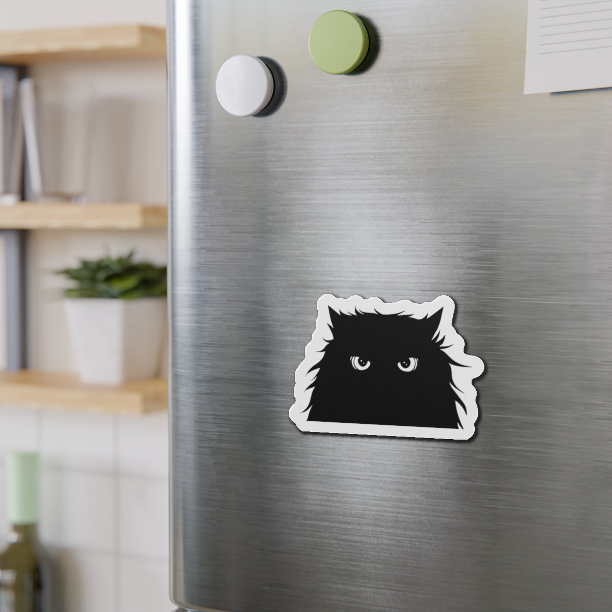 Angry Housecat Die-Cut Magnet