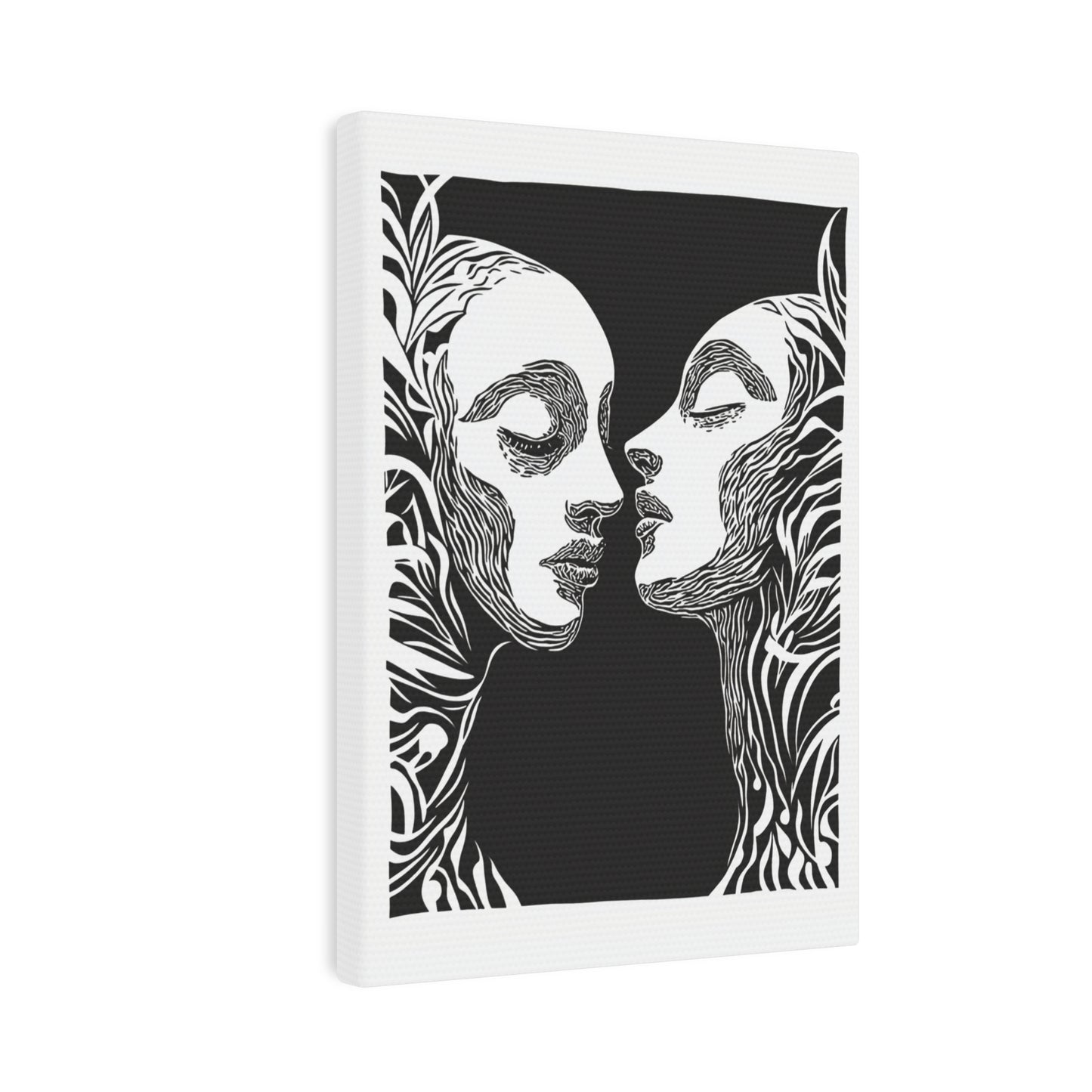 Inner Twin Shadow Altar Card Altar Tile Black + White 5" x 7"