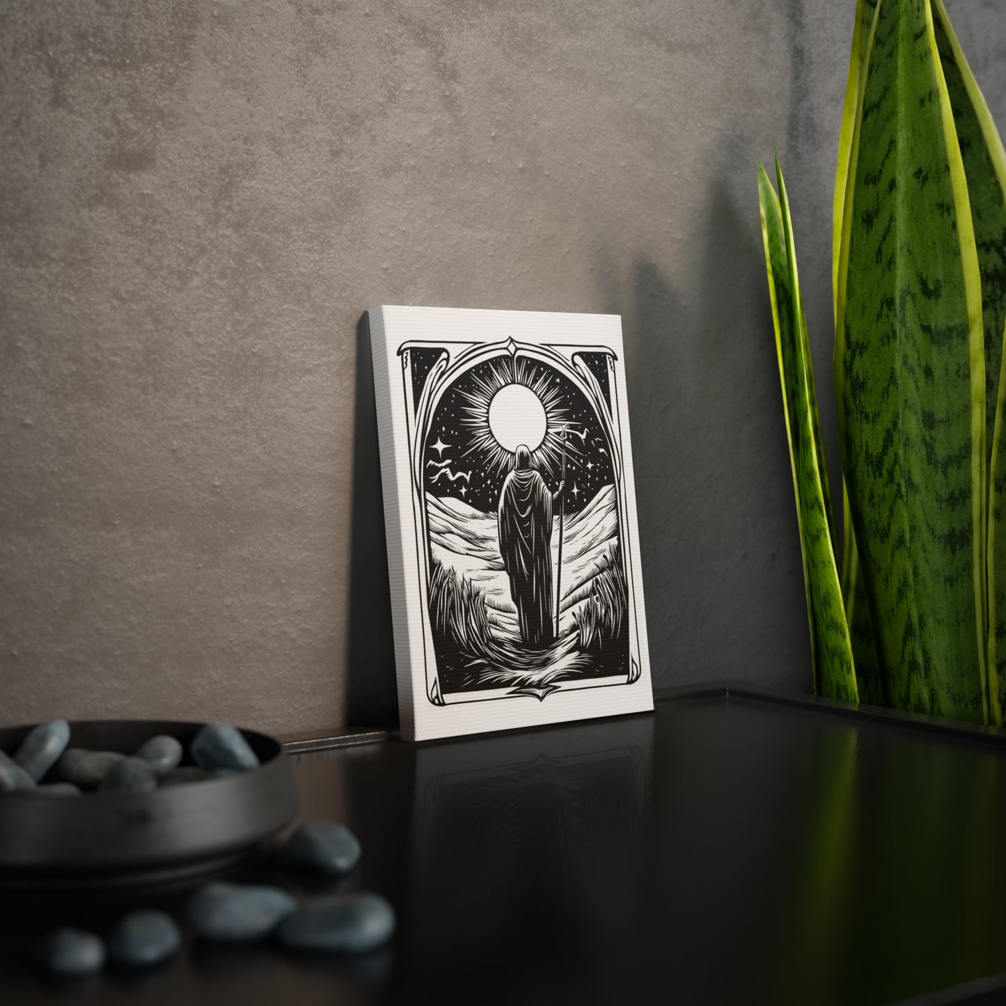 The Inner Guide Altar Card Altar Tile Black + White 5" x 7"