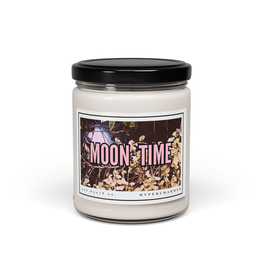 MOON TIME Candle, Moon Candle, Modern Candle, Glass Jar Candle, Magic Candle, Altar Candle, Witch Candle, 9oz Candle