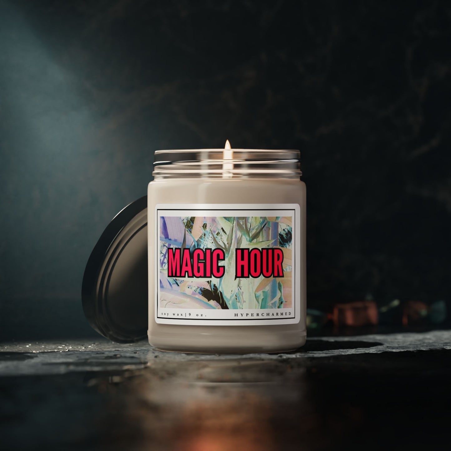 MAGIC HOUR Modern Candle, Glass Jar Candle, Magic Candle, Altar Candle, Witch Candle, 9oz Candle