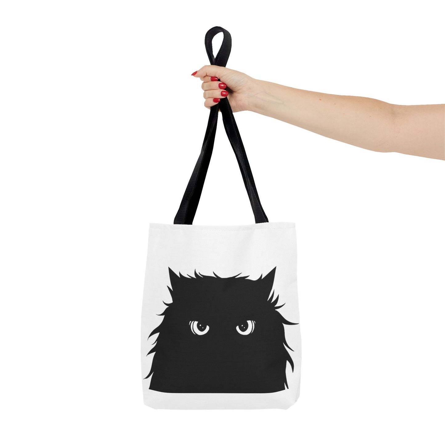 Trick or Treat Tote Black Cat Halloween Candy Bag