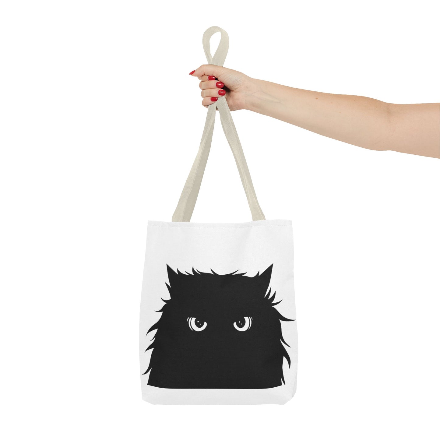 Trick or Treat Tote Black Cat Halloween Candy Bag