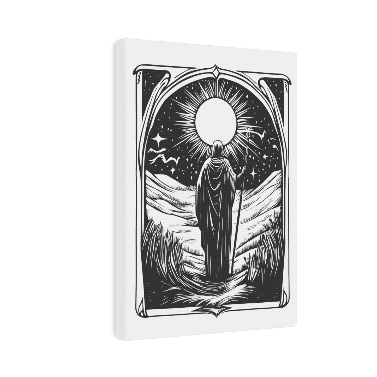 The Inner Guide Altar Card Altar Tile Black + White 5" x 7"